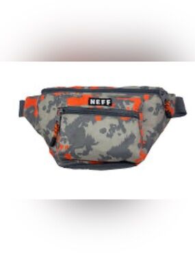 Neff Gray & Orange Camo Belt Bag
